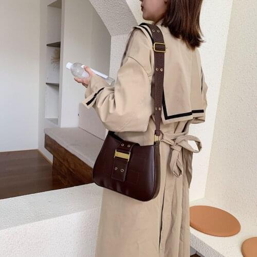 2019 New Pu Leather Baguette Bag For Women Fashion Handbags Luxury Brand Designer Vintage Tote Bags Small Shoulder Bag