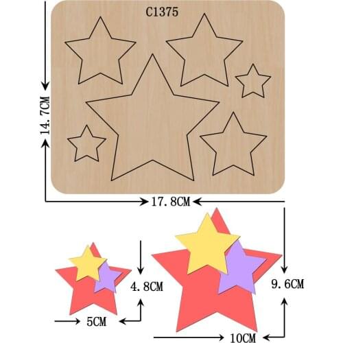 New Star Wooden die Scrapbooking C-1375 Cutting Dies Multiple sizes