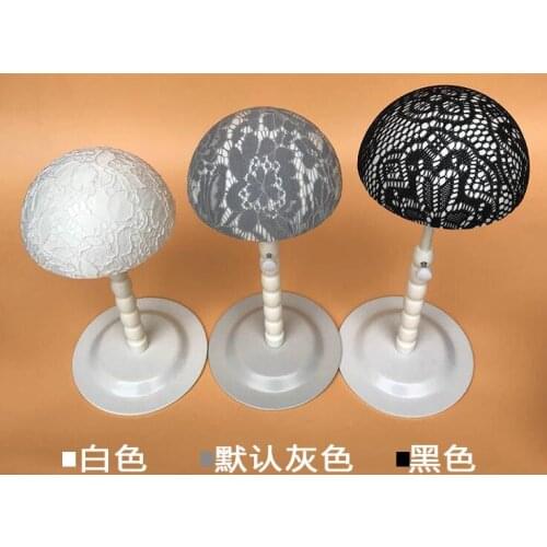 Wholesale 3style display stand head mannequin,Female hat wig model adult counter rack Disc metal base Can adjust height 1PC C521