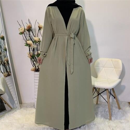 Ramadan Abaya Dubai Open Kaftan Robe Women Muslim Long Maxi Dress Kimono Cardigan Party Arab Gown Caftan Islamic Middle East New