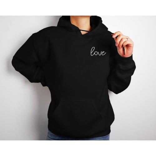 Skuggnas New Arrival Love Hoodie Love Sweatshirt Fashion Women Men Hoody Long Sleeved Unisex Hipster Outfits Drop Ship
