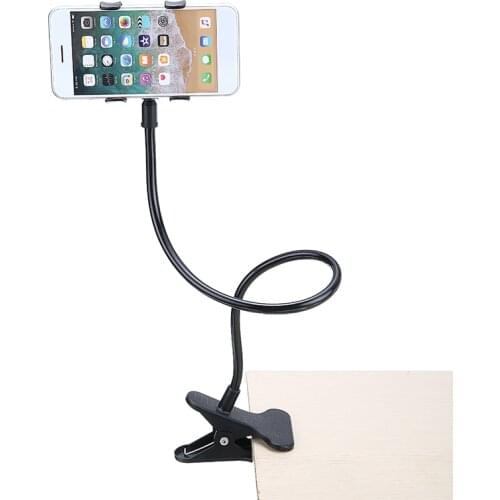 Universal Car Bed 360 Degree Rotating Flexible Clip-on Holder For Smartphone GPS Stand Long Arm Bed Desktop Clip-on Mounting