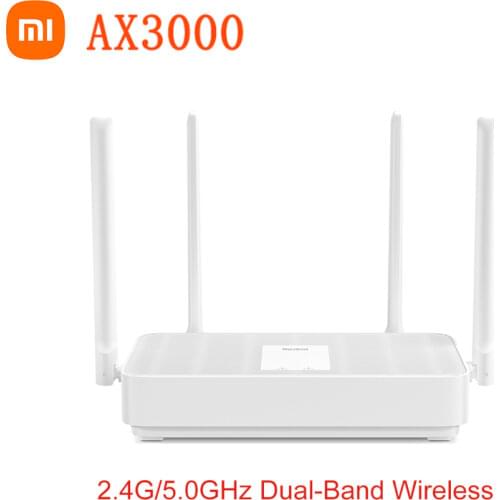 Xiaomi Redmi Router AX3000 Wifi 6 Mesh Gigabit 2.4G/5.0GHz Dual-Band Wireless Router Wifi Repeater 256M Memory Mesh Home Amplifi
