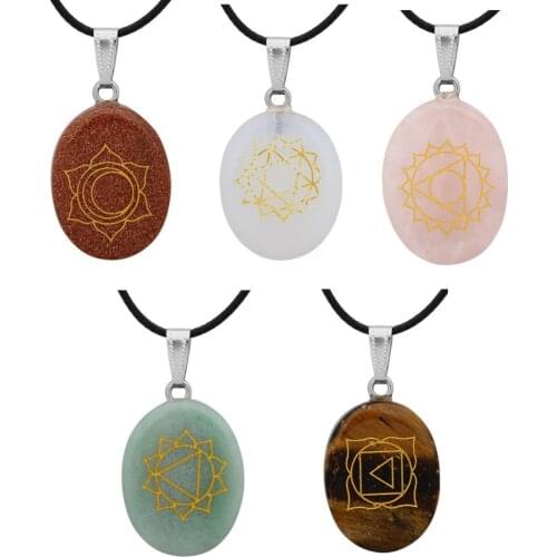 Yoga 7 Chakra Necklace with Stones Mala Chain Necklaces Reiki Chakra Healing Energy Beads Protection Energy Healing