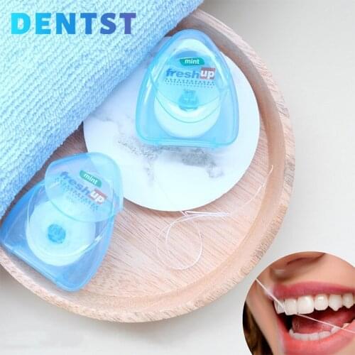 Dentst Dental Floss Interdental Portable 50M Micro Wax Brush Teeth Stick Toothpicks Floss Pick Oral Hygiene Clean Wire 5 Pics