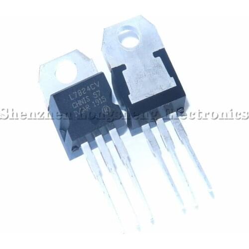 10PCS/LOT New L7824 L7824CV TO-220 24V three-terminal regulator tube In Stock