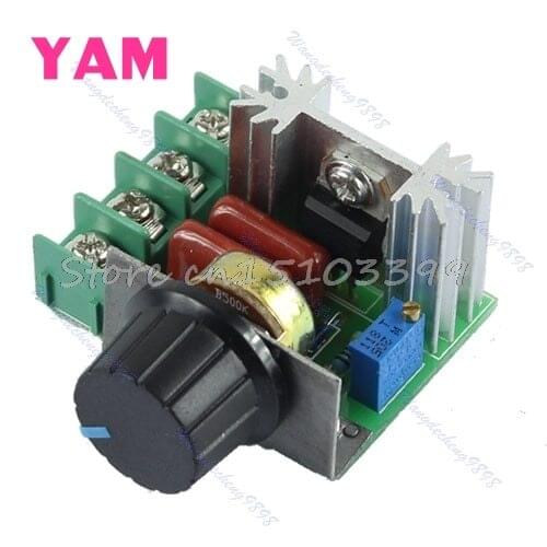 2000W SCR Voltage Regulator Dimming Dimmers Speed Controller Thermostat AC 220V Drop Ship