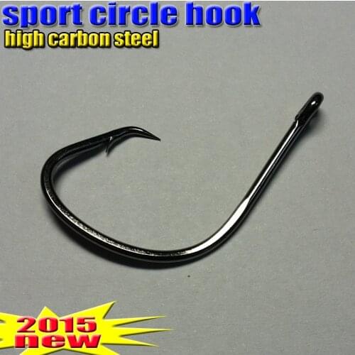 2015 new fishing sport circle hooks size:6#--5/0# high carbon steel quantity:100pcs/lot sharp hooks