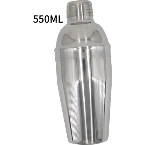 2021Shaker New Design Stainless Steel Cocktail Mixer Wine Martini Boston Shaker For Bartender Drink Party Bar Tools 550ML/750ML