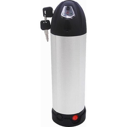 4pins Bottom Plug Water Bottle Ebike Battery Box Dolphin Box with 40 50 52 pcs 18650 cells holder 36v 48v Water Bottle case