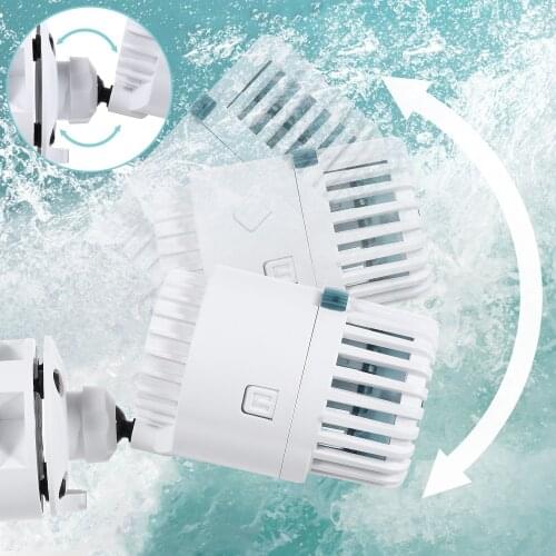 Aquarium Wavemaker Circulation Pump Adjustable Ultra-Silence with Magnet Suction Base Fish Tank Powerhead Aerator Surf Pump