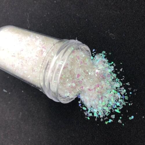 10g Nail Glitter Flakes 3D Glass Broken Paper Holographic Irregular Shape Sequin Paillette Manicure For Nail Flakes Decoration