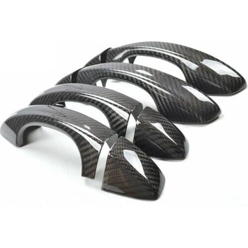 Carbon Fiber Door Handle Covers 8 pcs/set Fit For Volkswagen Golf MK7 /SkodaFabia /SkodaOcataiv /SkodaSuperb