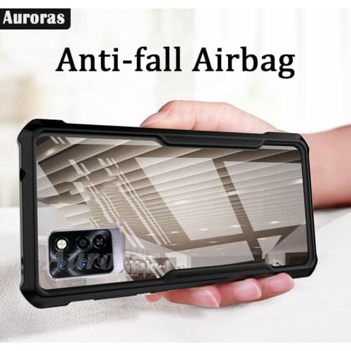 Auroras For Infinix Note10 Pro Case Official Shockproof Airbag Clear with Soft Frame Cover For Infinix Note 10 Pro Case
