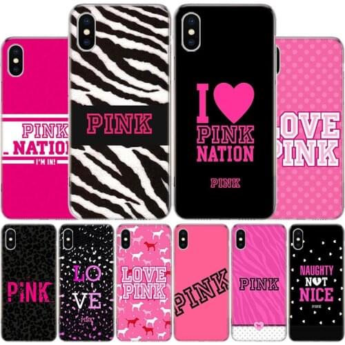 Love Pink Phone Case For Apple Iphone 11 12 Mini Pro X XR XS Max 7 8 6 6S Plus 5 SE 7G 6G + Art Cover Coque Capa Shell