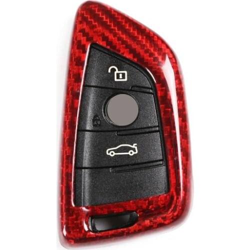 For BMW 3 5 Series X1 X2 X3 X4 X5 X6 G20 G30 G01 G02 G05 G06 blade key cover package real carbon fiber key shell Car Accessories