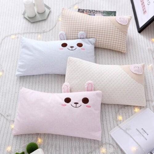 Color cotton pillow baby cute cartoon children boys and girls pillow kindergarten pillow sweat breathable pillow buckwheat