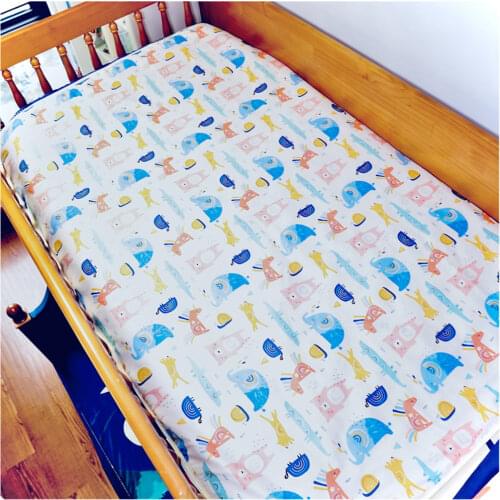Big Size Baby Changing Mat Cartoon Cotton Waterproof Sheet Diapers Floor Urinal Pad Game Play Cover Infant Mattress Climbing Mat
