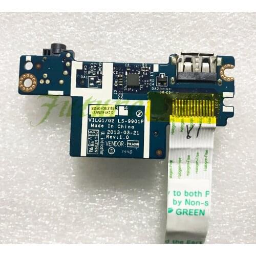 For lenovo G510S G400S G405S G500 G500s G505 G505S Audio board sd card Audio Card Reader USB board LS-9901P