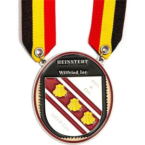 Custom enamel medal low price custom metal Medal factory custom metal silver medal