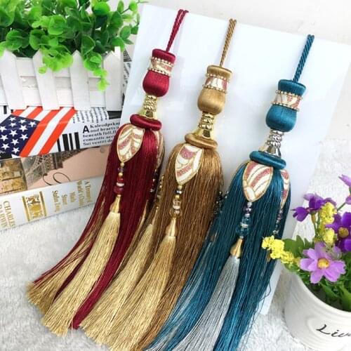 European Accessories Small Hanging Ball Modern Home Structured Curtain Tassel Pendant Decoration Strap Tassel