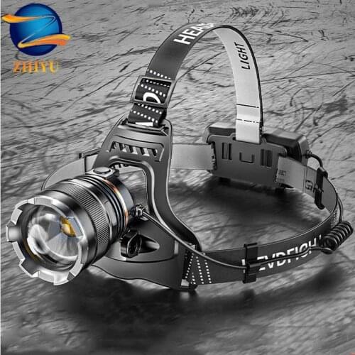 High Powerful XHP50 Headlamp USB Rechargeable Flashlight 18650 Battery LED Zoomable Sensor Headlight waterproof Fishing rescue