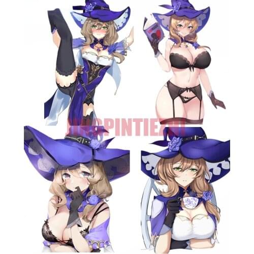 Personality Car Sticker F683 for Lisa Genshin Impact Vinyl Car Stickers and Decals Waterproof SUV Decoration Motorcycle Decals