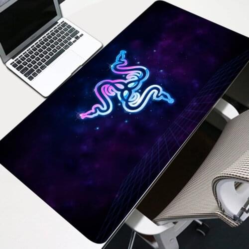 Mouse pad Razer Gaming Accessories Computer Large 900x400 Mousepad Gamer Rubber Carpet With Backlit Play CS GO LOL Desk Mat