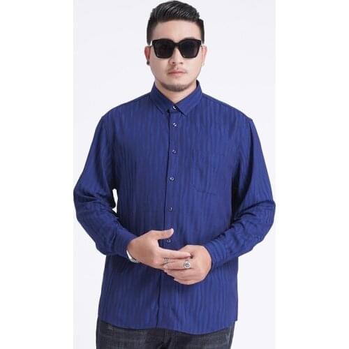2020 new arrival Mens high quality Mens formal shirts long sleeve super large obese plus size 6XL 7XL 8XL Fashion and leisure
