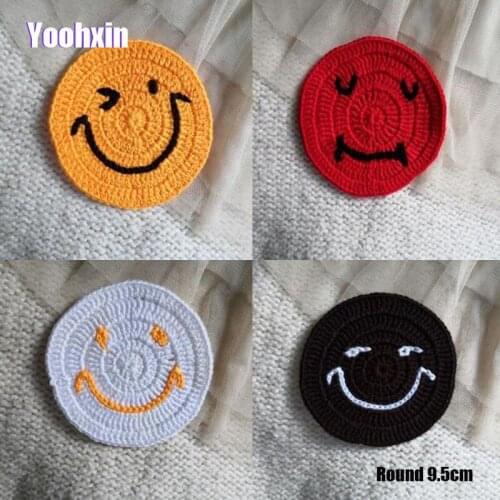 NEW Handmade lace cotton crochet round table place mat placemat pad smile coaster kitchen cup mug doily Christmas gift