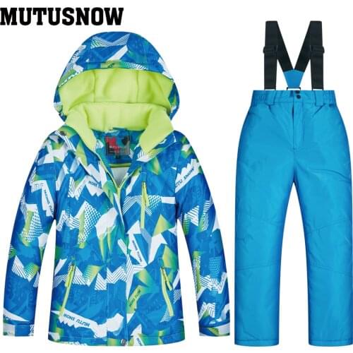 Latest Childrens Ski Suit Kids Clothes Winter Windproof Ski Jackets+Pant Kids' Winter Snow Girls Clothes Boys Clothes Outdoor