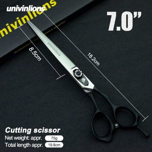 7" Pet Dog Gromming Scissors Cutting Shears Sharp Edge Pet Scissors for Dog Grooming Stainless Steel Straight Scissors