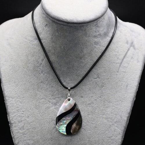 Wholesale Natural Shell Pendant Water Drop Necklace Jewelry For Women Jewelry Necklace Reiki healing gift