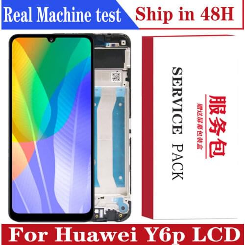 Original 6.3'' LCD for Huawei Y6p LCD Display Touch Screen Digitizer Assembly For Huawei Y6p MED-LX9 MED-LX9N Display