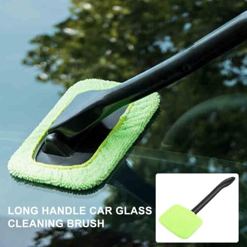 Car Window Cleaner Brush Kit Windshield Wiper Detachable Microfiber Car Detaling Cleaning Brush Auto Wash Tool with Long Handle
