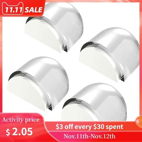 1pc Transparent Self Adhesive Door Holder Door Stop Acrylic Door Stopper For Home Office Protect Walls Furniture