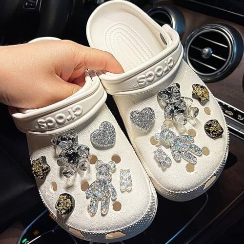 Luxury Shoes Charms for Crocs Fashion Love Gloomy Bear Charms for Crocs DIY Ready To Put on Clogs Shoe Charms Bundle Quality