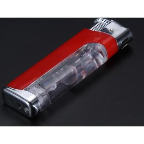 Silver Shocking Lighter Cigarette Shock Fake Gag Funny Prank Joke Cigar Metal Joke Shocking Pen Cigarette Novelty Lighter