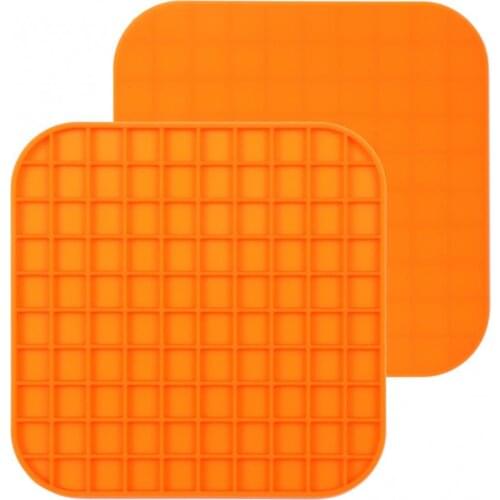 Dog Lick Pad Strong Suction Cup Pad Silicone Solid Color Suitable for Anxiety Pet Training Lick Pad Slow Feeder Easy to Clean