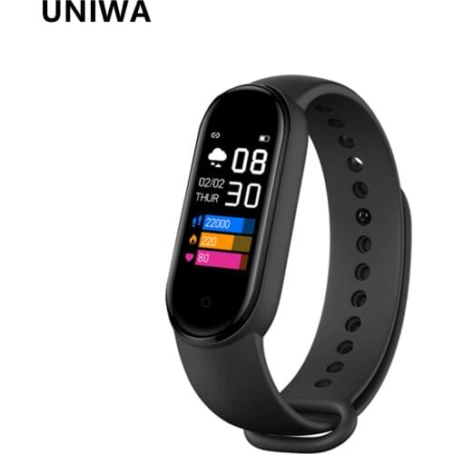 UNIWA M5 pro Smart Bracelet IP68 Waterproof Smart Watch Fitness Traker Heart Rate Health Sport Smart Wristband For Men Woman