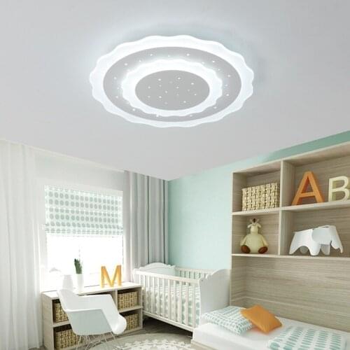 Led ceiling lamps round simple modern household lighting living room bedroom dining room study remote control Ceiling lights