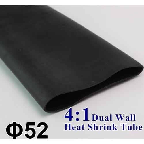 1.22meter/lot 52mm 4:1 Heat Shrink Tube with Glue Adhesive Lined Dual Wall Tubing Insulation Sleeving Wrap Wire Cable kit