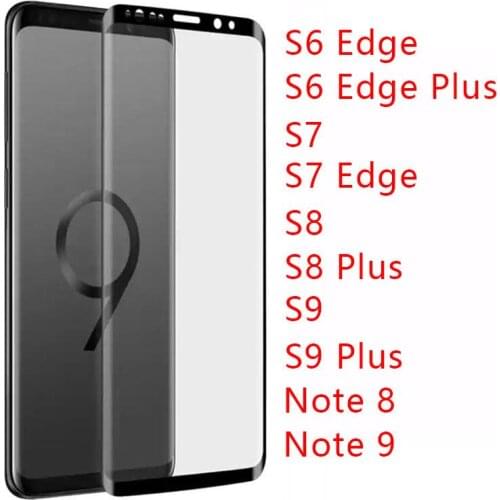 Tempered Glass for Samsung Note 9 8 S9 S8 Plus S7 S6 Edge Protective Glas Screen Protector on Galaxy Not 8s 9s 7s S 9 8 7 6 Film