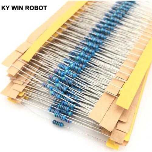 1 Pack 300Pcs 10 -1M Ohm 1/4w Resistance 1% Metal Film Resistor Resistance Assortment Kit Set 30 Kinds Each 10pcs Free Shipping