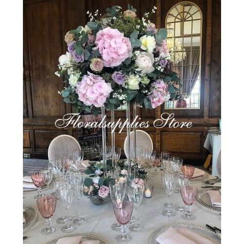 10PCS high quality clear acrylic flower stand acrylic flower vases wedding decoration wedding centerpieces