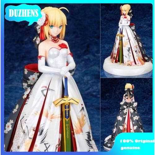 100% Original: Anime Fate Stay Night Saber Kimono style PVC Action Figure Anime Figure Model Toys Figure Collection Doll Gift