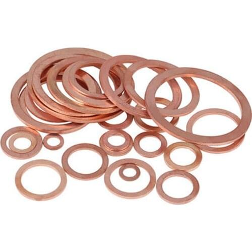 15pcs M12 M14 M16 Copper washer seal Gasket thickness 1.5mm Outer diameter 16mm-22mm