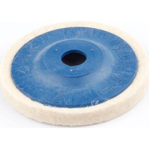 1x 100mm Wool Polishing Wheel Buffing Pads Angle Grinder Wheel Felt Polishing Disc Polisher For Ceramic Metal Glass Plastic