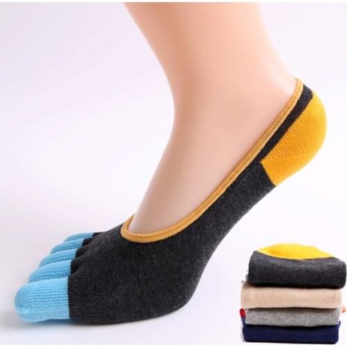 2 pairs Summer Thin Five finger Sports Socks Men cotton Low Cut Invisible Socks Hot Sale Man casual five-finger ankle socks
