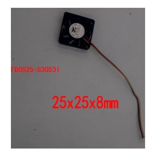 2pcs Cooler Fan For FD0525-S3053I AD0205MB-K53 25x25x8mm 2.5cm Hard disk fan